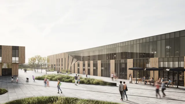 Прогулянкова зона та фасад головного корпусу FORMATSIA.VINNYTSIA