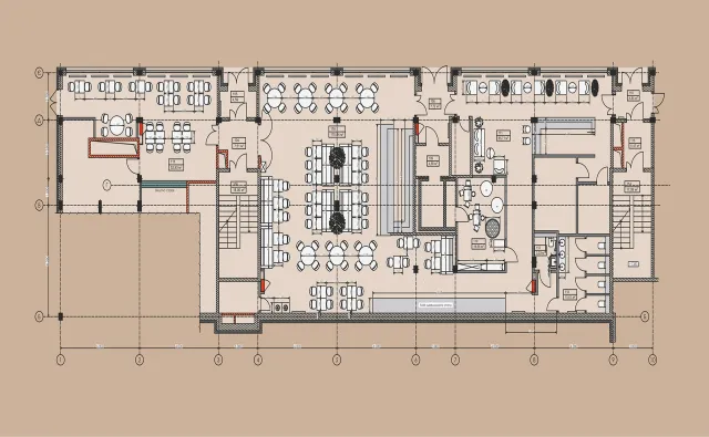 Поверховий план ресторану UMAY в комплексі AMA FAMILY RESORT