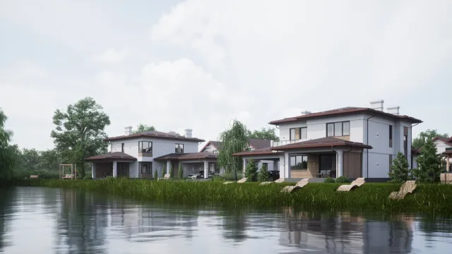 Буде Дім — котеджі біля води, рендер