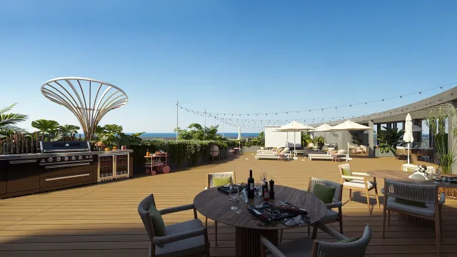 Rooftop тераса — вид на озеленення та зони відпочинку