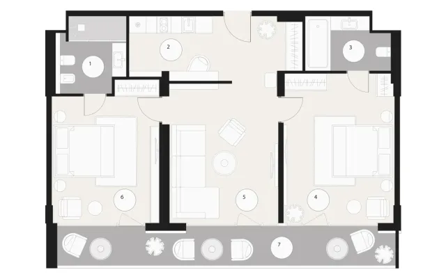 План поверху Grand Spa Resort