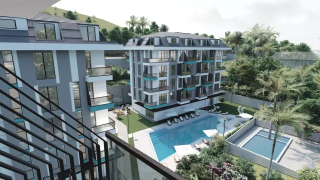 Hayat Dream Homes — вид на комплекс та басейн з балкона