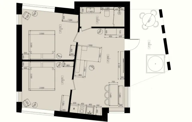 Планування котеджу 60 м²