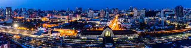 Панорама локації S1 Terminal — Центральний залізничний вокзал Києва